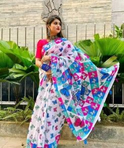 Half Silk Saree ১২ হাত