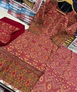 রেডিমেড ইন্ডিয়ান কটন বুটিক থ্রি পিস