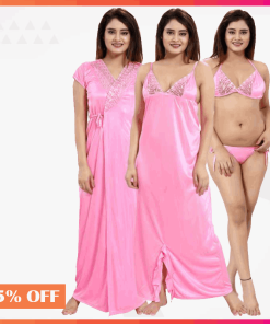 4 part sexy nighty pink
