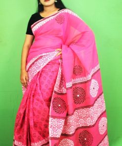 Half Silk Saree ১২ হাত