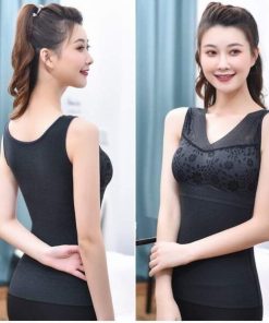 আকর্ষণীয়, সুন্দর এবং স্লিমিং লুক এর জন্য স্লিমিং ট্যাংক টপ (BLACK)