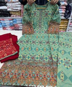 রেডিমেড ইন্ডিয়ান কটন বুটিক থ্রি পিস