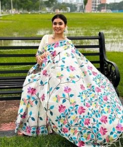 Half Silk Saree ১২ হাত