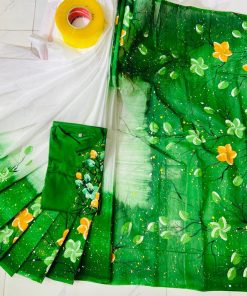 New Hand Printed Exclusive Design Combo Couple Set saree and panjabi for Men & Women