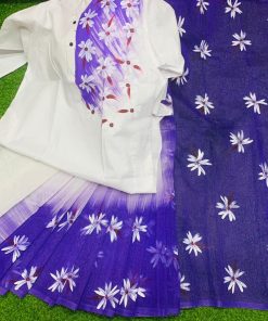 New Hand Printed Exclusive Design Combo Couple Set saree and panjabi for Men & Women