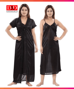 Indian 2 part Sexy Nighty Dress Black