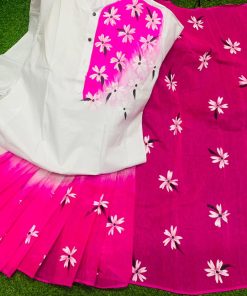 New Hand Printed Exclusive Design Combo Couple Set saree and panjabi for Men & Women
