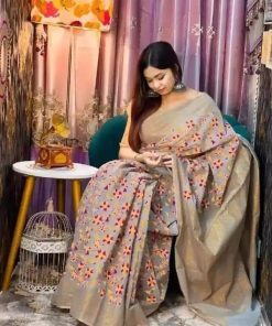 Half Silk Saree ১২ হাত