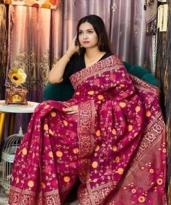 Half Silk Saree ১২ হাত