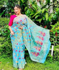 Half Silk Saree ১২ হাত