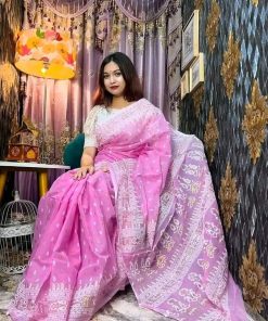 Half Silk Saree ১২ হাত