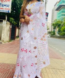 Half Silk Saree ১২ হাত