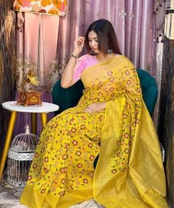 Half Silk Saree ১২ হাত