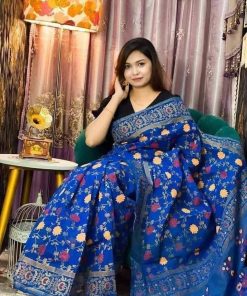 Half Silk Saree ১২ হাত