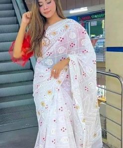 Half Silk Saree ১২ হাত