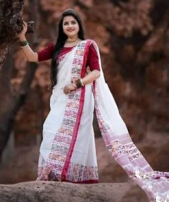 Half Silk Saree ১২ হাত