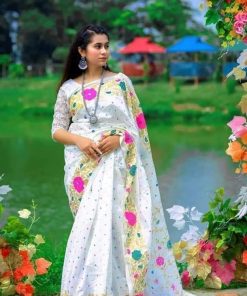 Half Silk Saree ১২ হাত