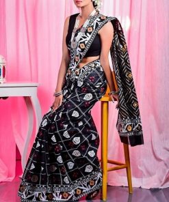 Half Silk Saree ১২ হাত