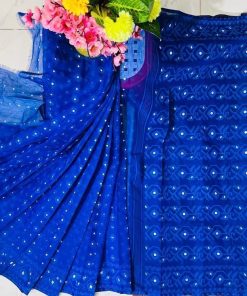 Half Silk Saree ১২ হাত