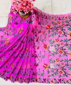 Half Silk Saree ১২ হাত