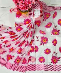 Half Silk Saree ১২ হাত