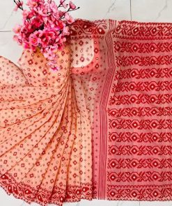 Half Silk Saree ১২ হাত