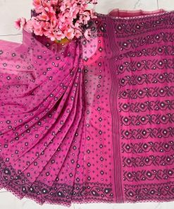 Half Silk Saree ১২ হাত
