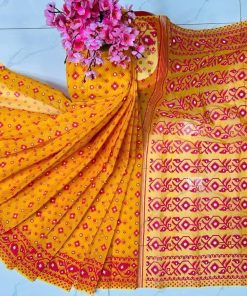 Half Silk Saree ১২ হাত