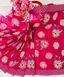 Half Silk Saree ১২ হাত