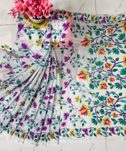 Half Silk Saree ১২ হাত