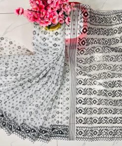 Half Silk Saree ১২ হাত