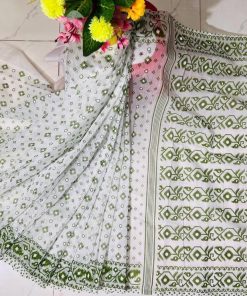 Half Silk Saree ১২ হাত