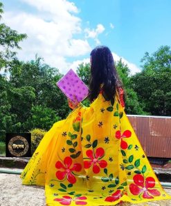 Half Silk Saree ১২ হাত