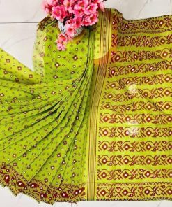 Half Silk Saree ১২ হাত