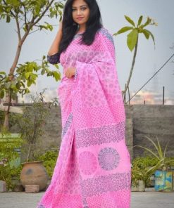 Half Silk Saree ১২ হাত