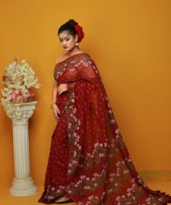 Half Silk Saree ১২ হাত