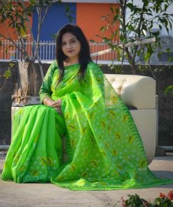Half Silk Saree ১২ হাত
