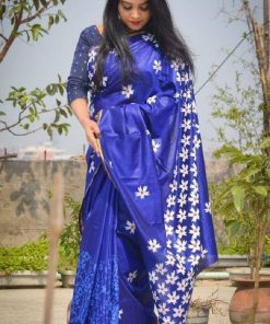 Half Silk Saree ১২ হাত