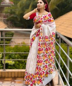 Half Silk Saree ১২ হাত