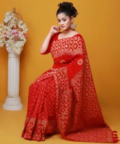 Half Silk Saree ১২ হাত