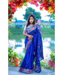 Half Silk Saree ১২ হাত
