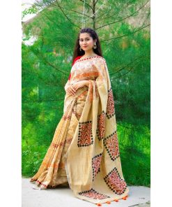 Half Silk Saree ১২ হাত