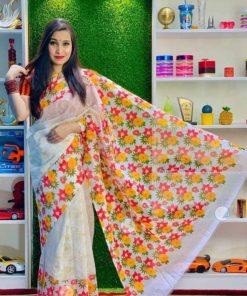 Half Silk Saree ১২ হাত