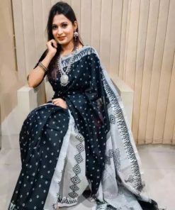 Half Silk Saree ১২ হাত