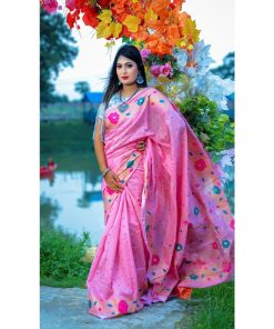 Half Silk Saree ১২ হাত