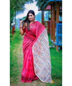 Half Silk Saree ১২ হাত