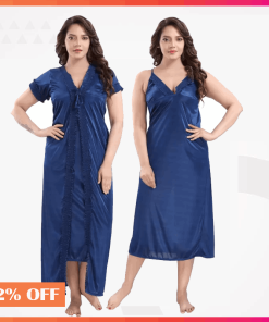 Indian 2 part Sexy Nighty Dress Dark Blue