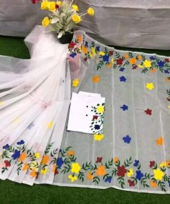 New Hand Printed Exclusive Design Combo Couple Set saree and punjabi for Men & Women