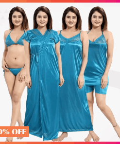 6 part Indian Short pants Nighty Firoza