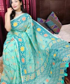 Half Silk Saree ১২ হাত